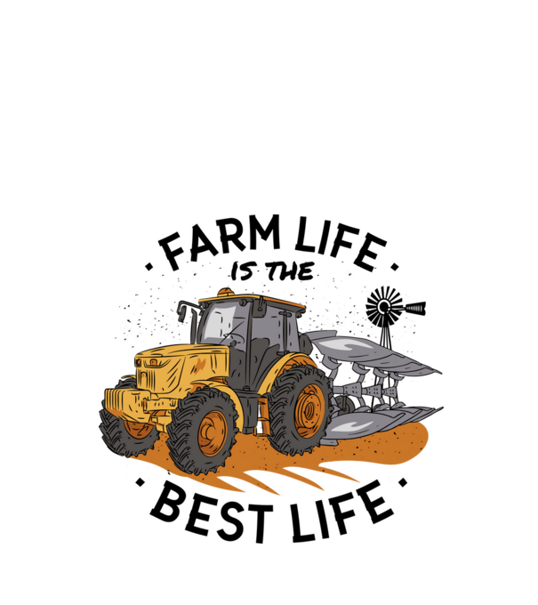 Farm Life is the Best Life Tractor model verde de măr pe tricou
