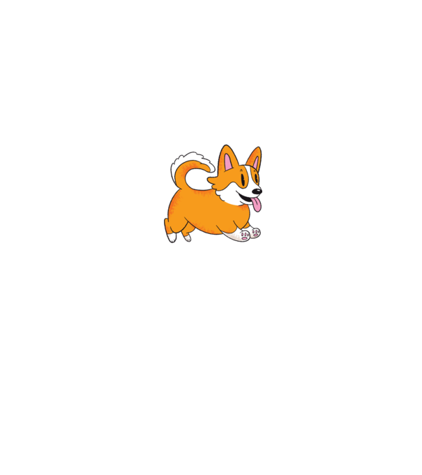 Tată de Corgi model albastru jeanși pe tricou