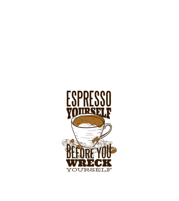 Espresso Yourself cu Cafea model nisipiu pe tricou