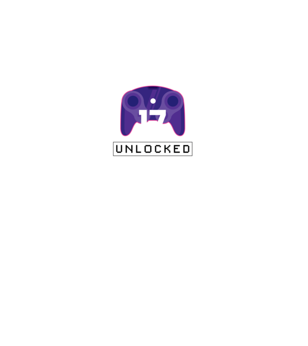 Level 17 Unlocked Gamer Birthday model negru pe tricou