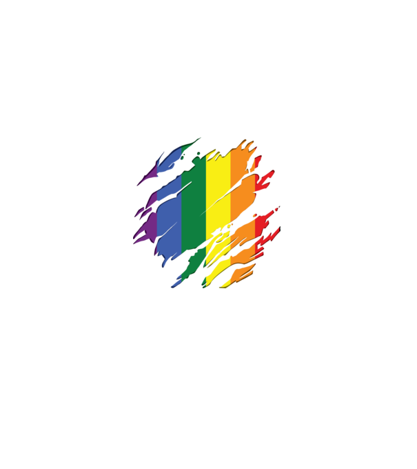 Steag LGBTQ model negru pe tricou