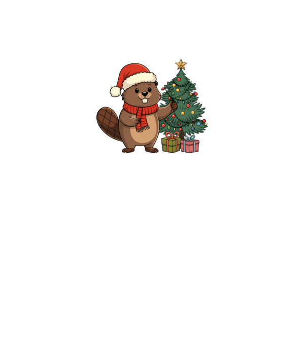 Bober Kurwa Christmas 2 model alb pe tricou