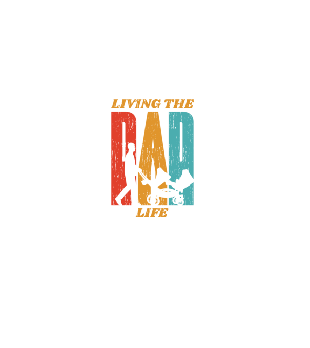 Dad Life pentru tata model negru pe tricou