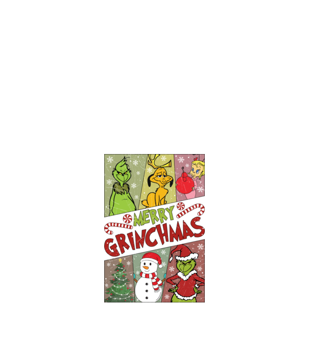 Merry Grinchmas - Grinch model negru pe tricou