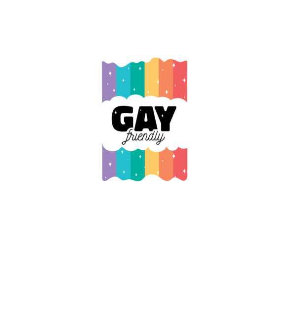 Gay friendly model mov pe tricou