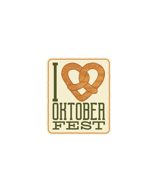 I Love Oktoberfest model negru pe tricou