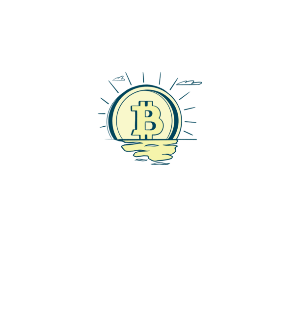 Bitcoin sunrise model roz pe tricou