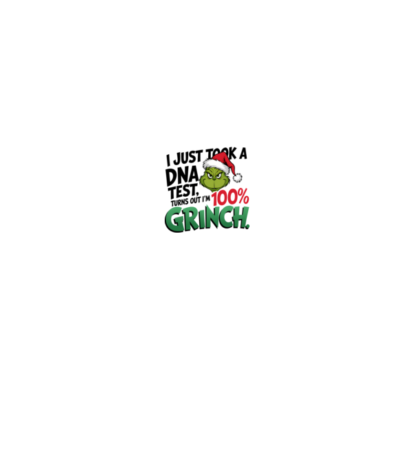Grinch DNA test model gri pe tricou