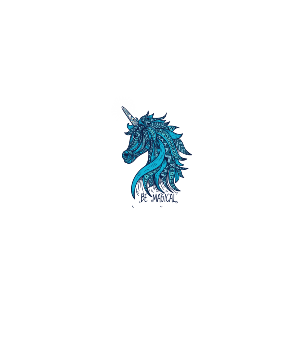 Unicorn magic model alb pe tricou