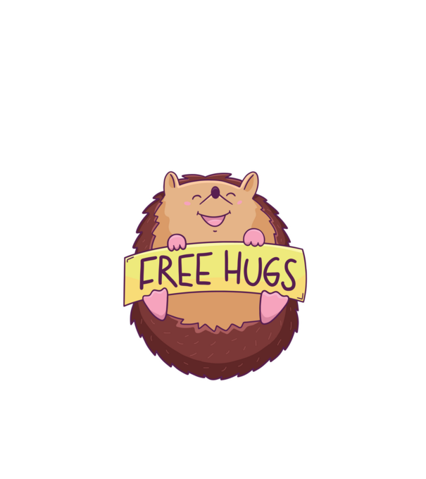 Free Hugs Arici model verde de măr pe tricou