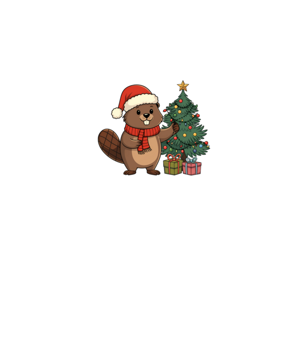 Bober Kurwa Christmas 2 model alb pe tricou