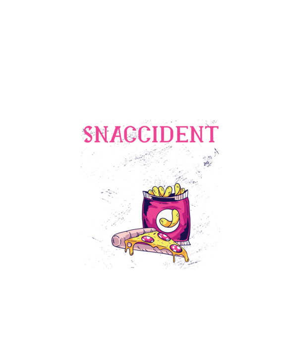 Snaccident model negru pe tricou