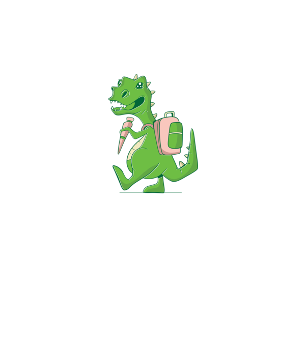 Elev Dino model negru pe tricou