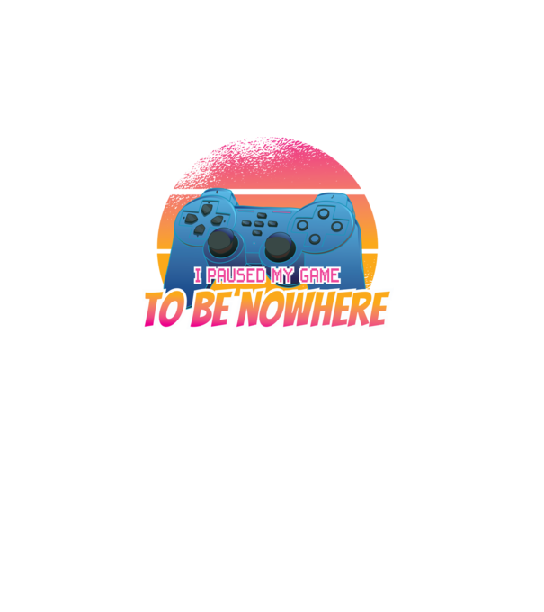 I paused my game to be nowhere model turcoaz pe tricou