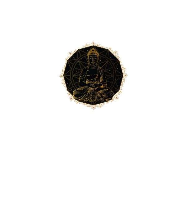 Buddha Mandala model negru pe tricou