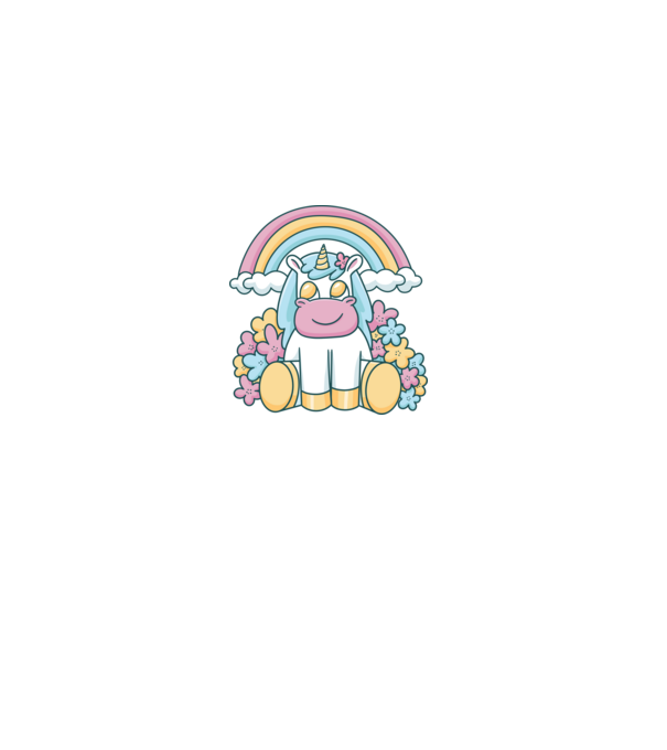 Unicorn drăguț model gri pe tricou