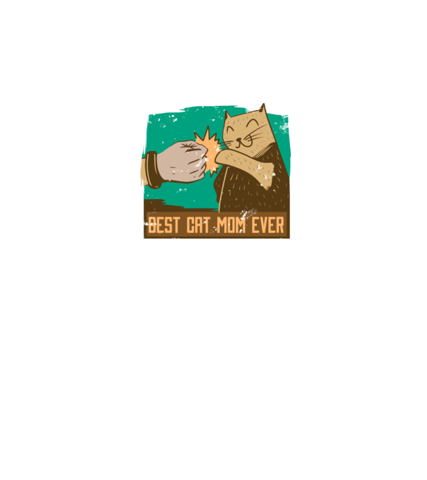 Best Cat Mom Ever - Cea mai bună mamă cu pisici model negru pe tricou