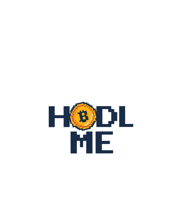 Hodl Me Bitcoin model alb pe tricou