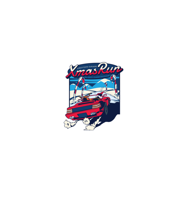 Xmas Outrun Retro Jucărie Crăciun model verde pe tricou