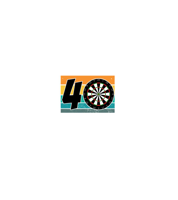 'I''m not 40 I''m double 20 darts birthday' model negru pe tricou