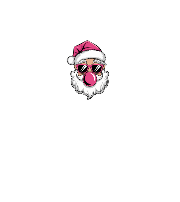 Bubble gum Santa 2 model negru pe tricou