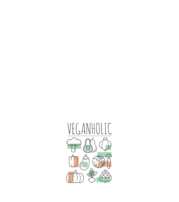 Veganholic model negru pe tricou