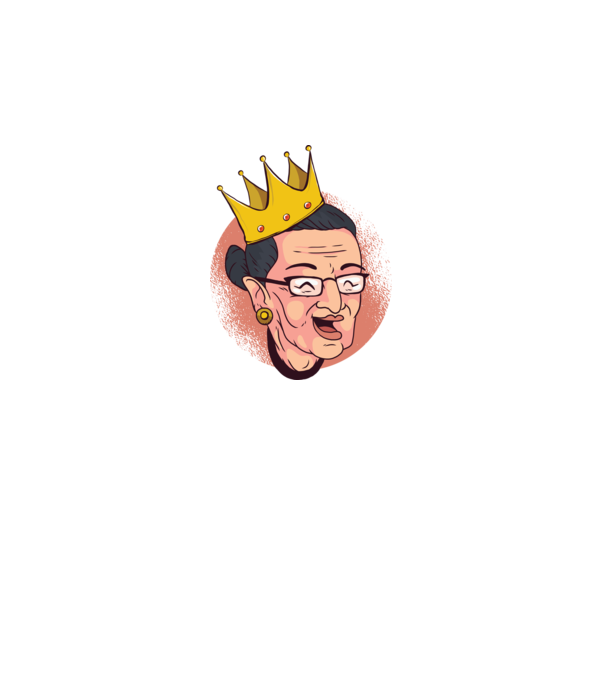 Ruth Bader Ginsburg model negru pe tricou