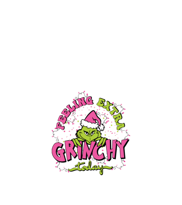 Feeling extra Grinchy today model albastru închis pe tricou