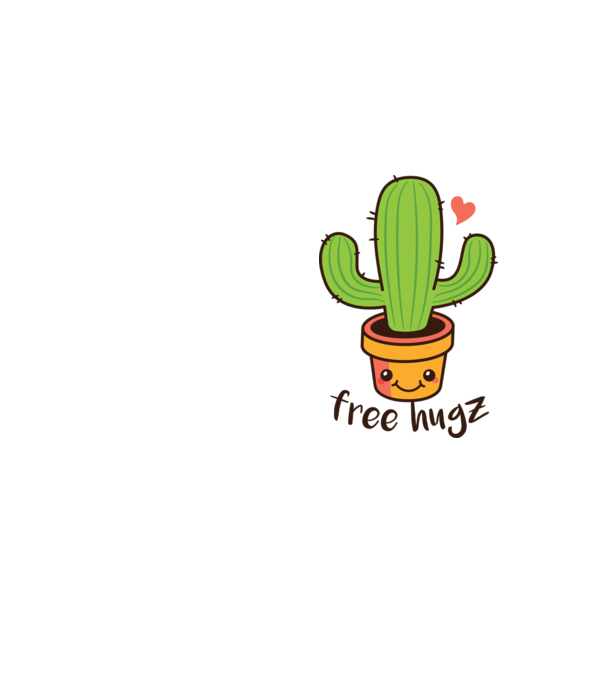 Free Hugz tricou amuzant Cactus model galben neon pe tricou