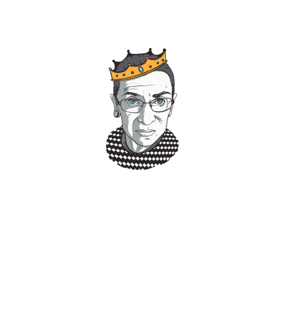 Ruth Bader Ginsburg model gri pe tricou