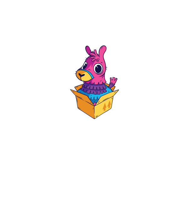 Fortnite Llama model albastru regal pe tricou