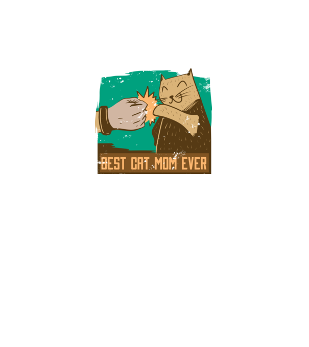 Best Cat Mom Ever - Cea mai bună mamă cu pisici model negru pe tricou