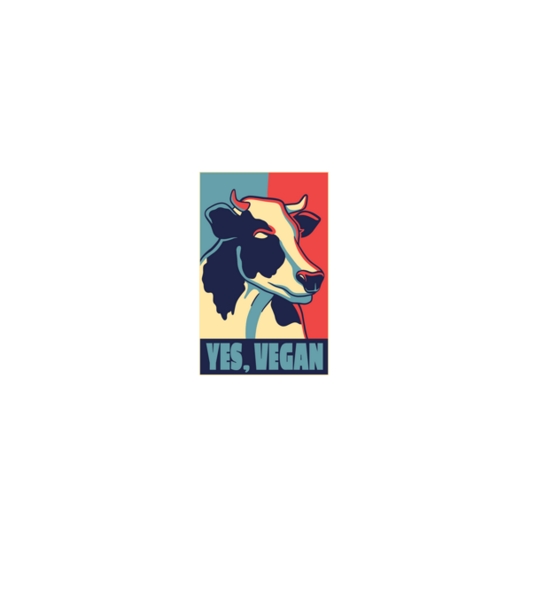 Yes, Vegan model verde închis pe tricou