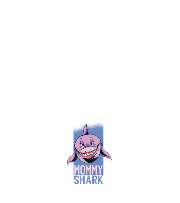 Mommy Shark tricou pentru mama model albastru închis pe tricou