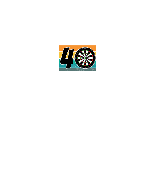 'I''m not 40 I''m double 20 darts birthday' model negru pe tricou