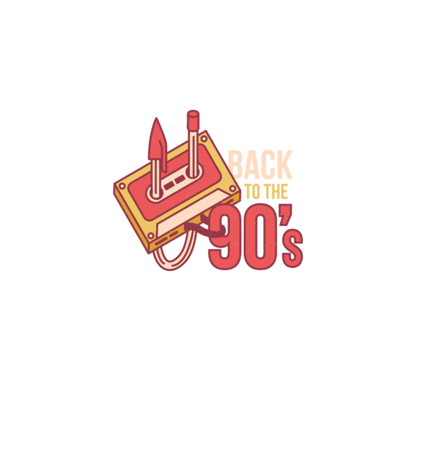 'Back to the 90s Înapoi în anii ''90 Retro' model turcoaz pe tricou