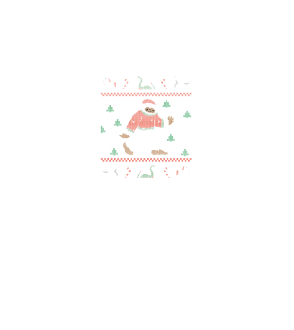 Ugly Sweater Yeti model negru pe tricou