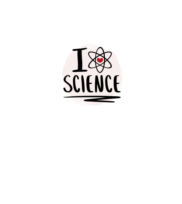 I Love Science știință model albastru închis pe tricou