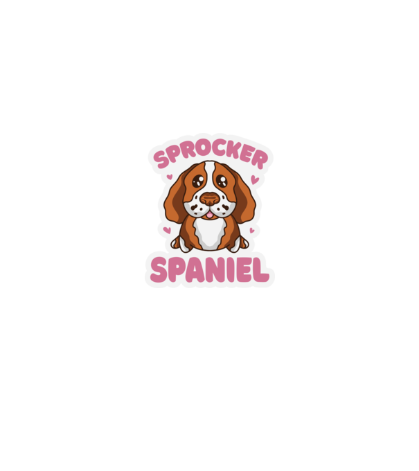 Sprocker Spaniel model negru pe tricou