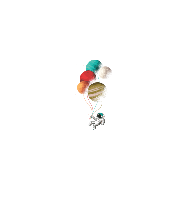 Astronaut Balloons baloane astronaut model negru pe tricou