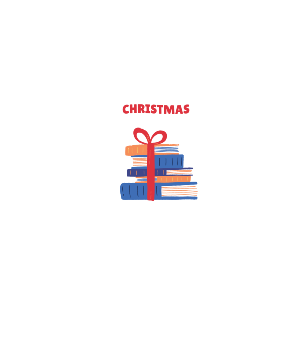 All I want for Christmas is Books tricou cu cărți model albastru jeanși pe tricou