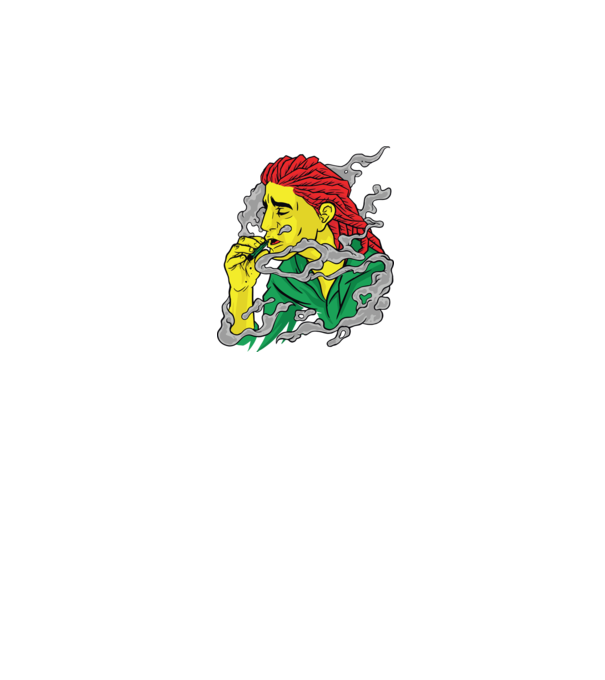 Dreadlock model negru pe tricou