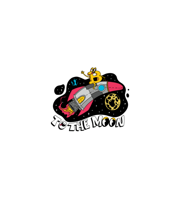 Bitcoin to the moon model turcoaz pe tricou