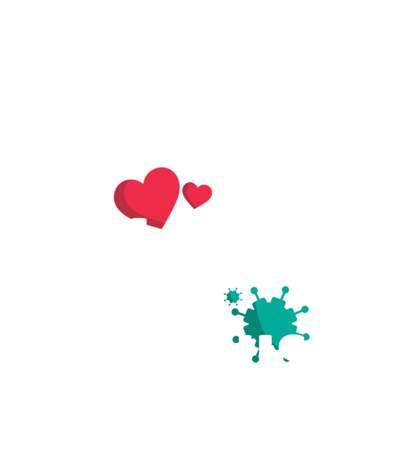 Răspândește dragostea, nu virusul model negru pe tricou