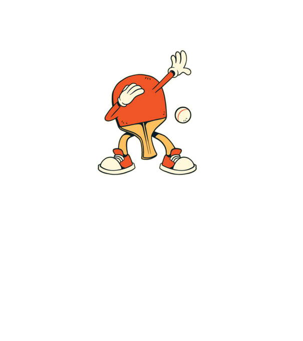Ping Pong DAB model verde pe tricou