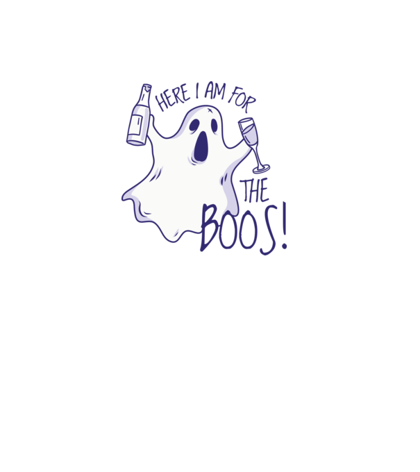 Here I am for the Boos model albastru deschis pe tricou