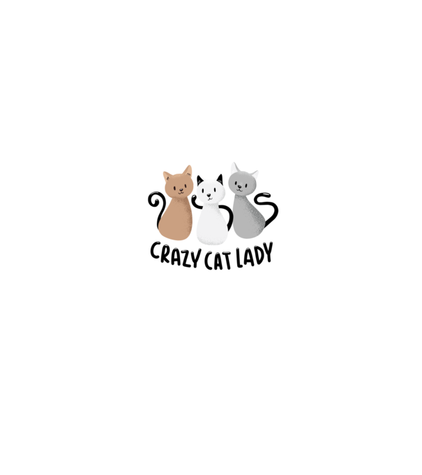 Crazy Cat Lady - fată nebună cu pisică model roz deschis pe tricou