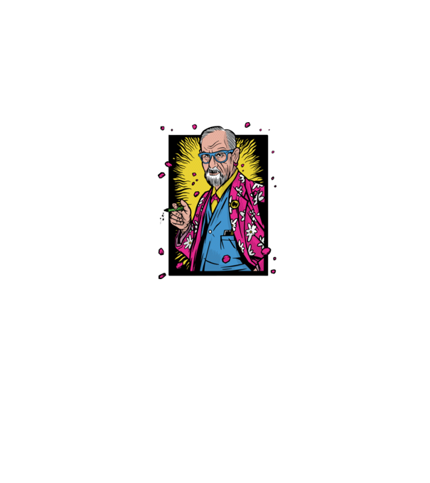 Sigmund Freud Filozof model gri pe tricou