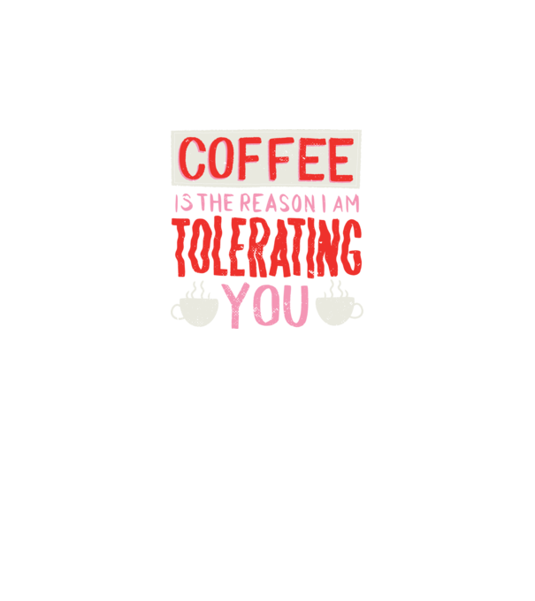 Cafeaua este motivul pentru care încă te mai suport model negru pe tricou