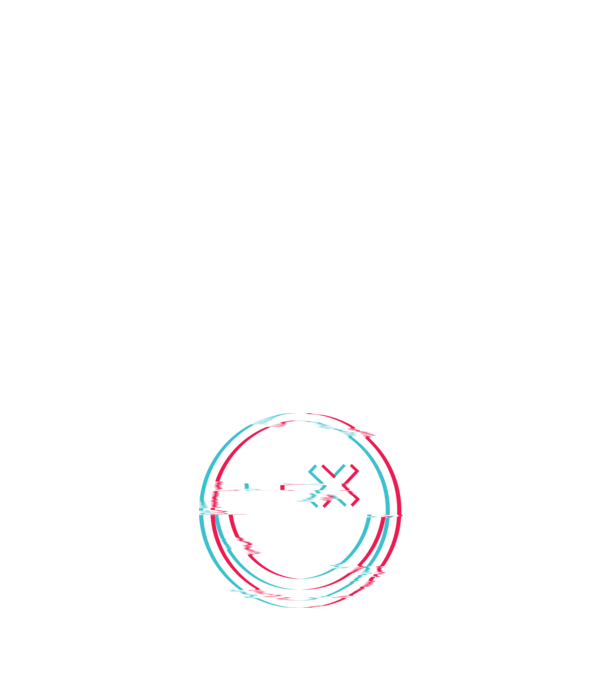 Smile glitch neon tiktok style model albastru închis pe tricou